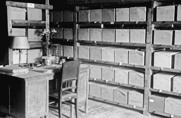 Image - Stored materials of the Kyiv Central Archive of Old Documents (1948). 